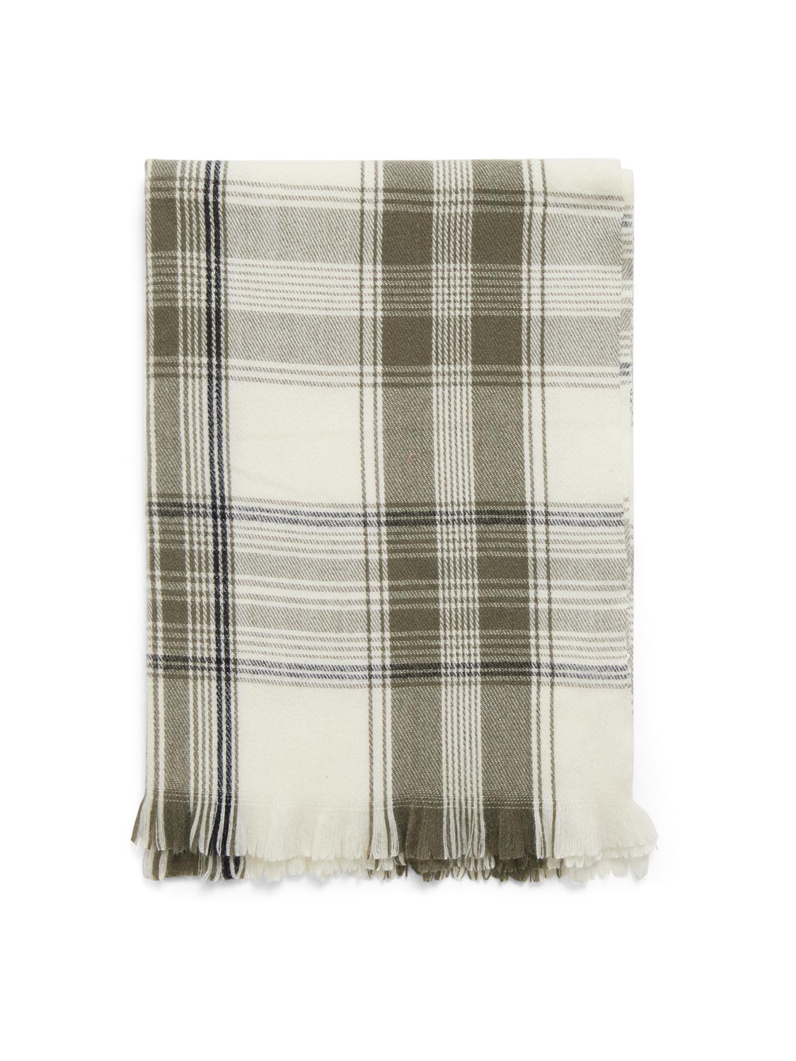 Brushed Grid Scarf