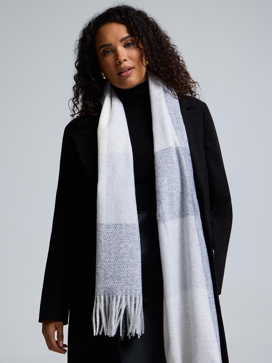 Soft Brushed Tartan Plaid Scarf