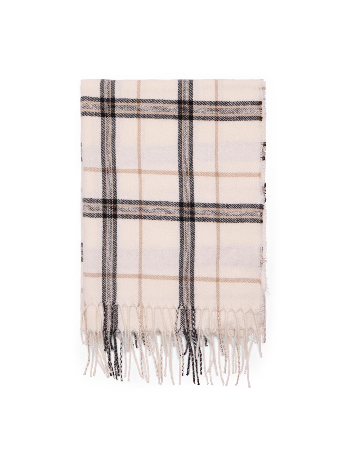Soft Brushed Checked Scarf