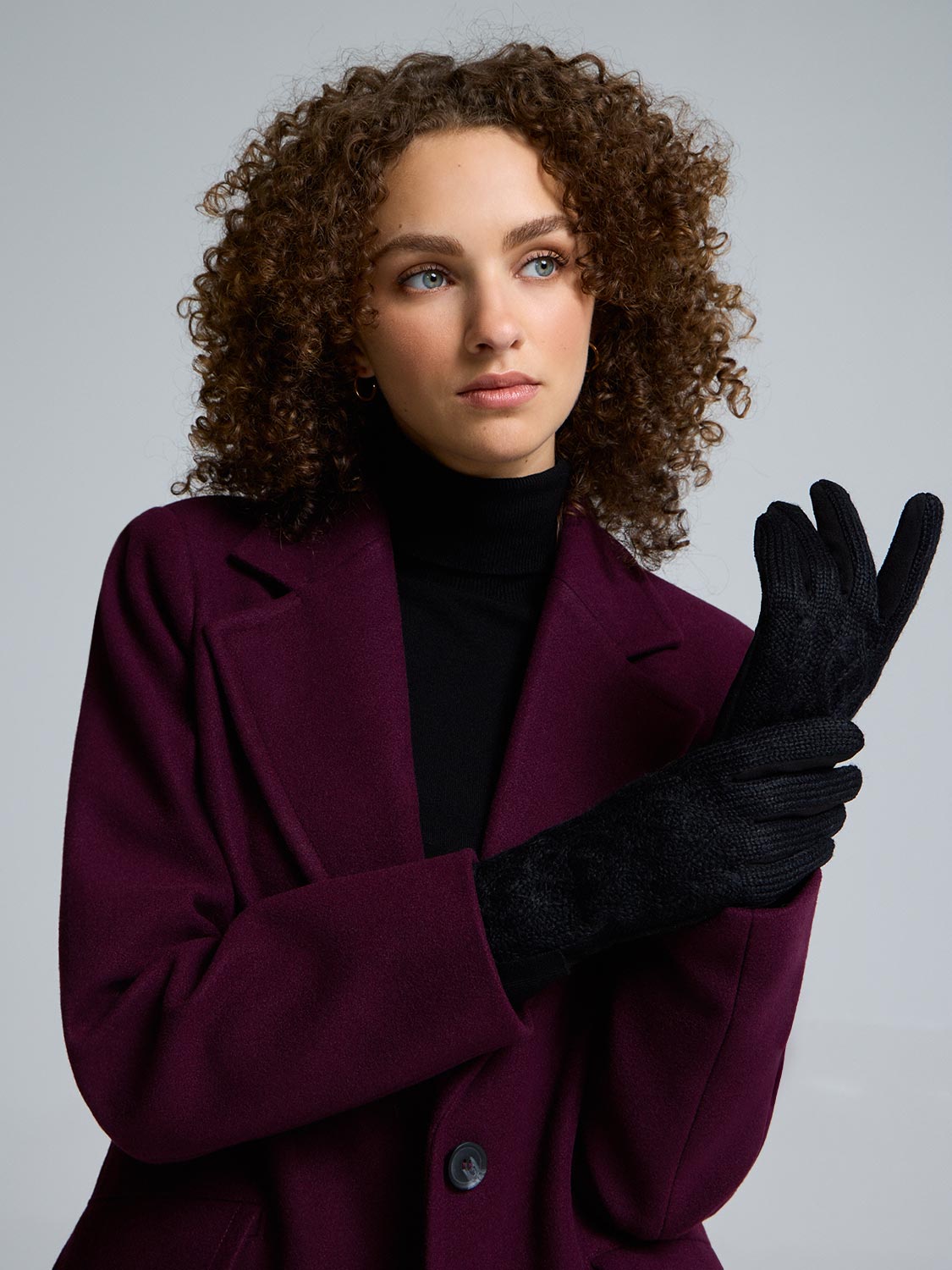 iTouch Cable Knit Gloves
