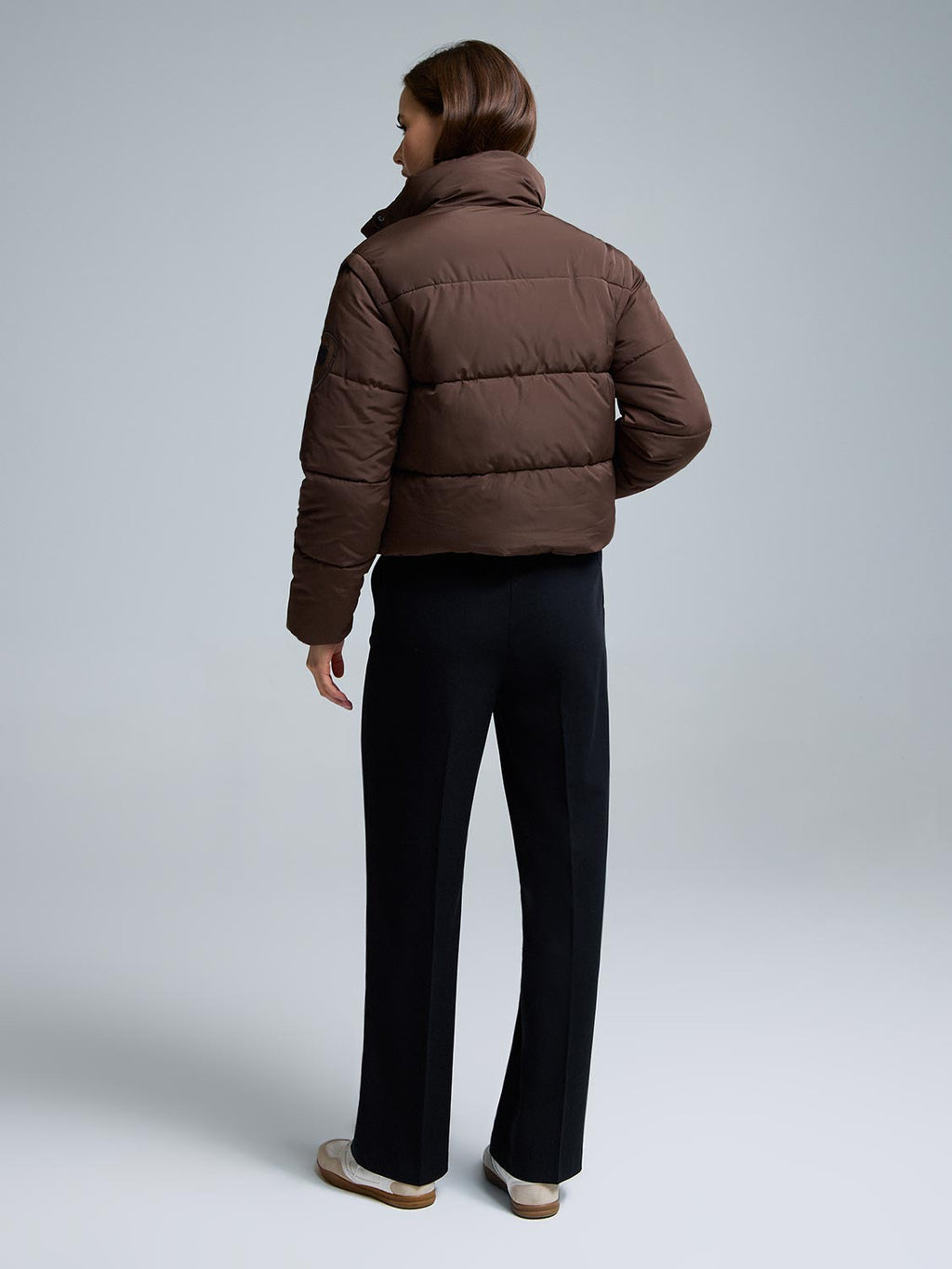 Short Puffer With Removable Sleeves