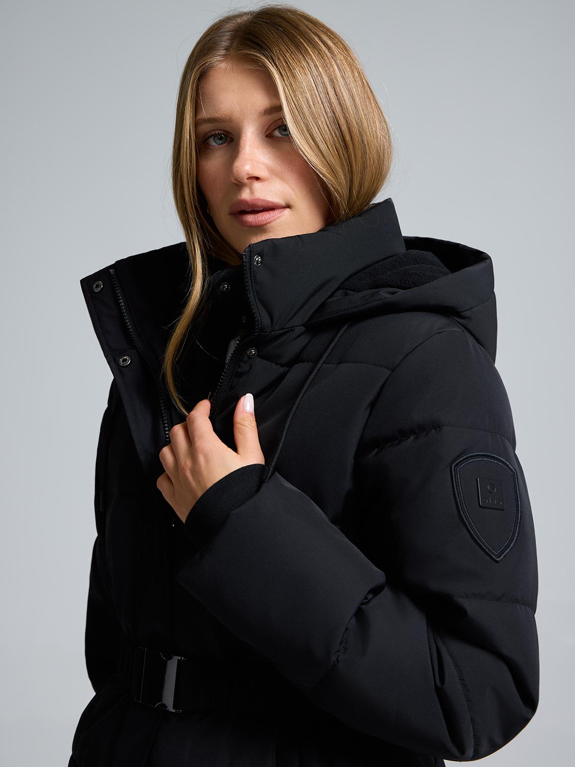 Belted Mid-Length Puffer