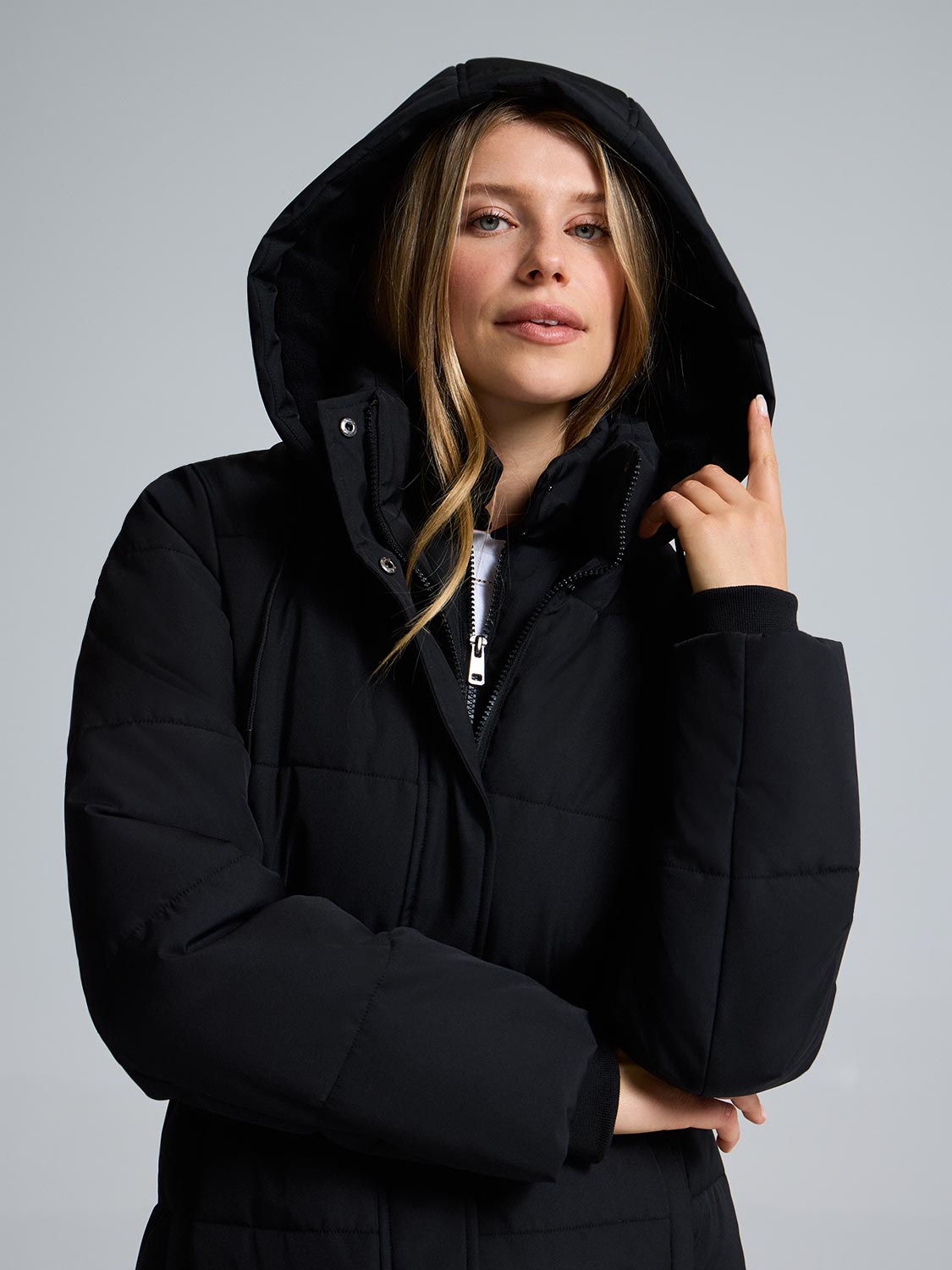 Belted Mid-Length Puffer