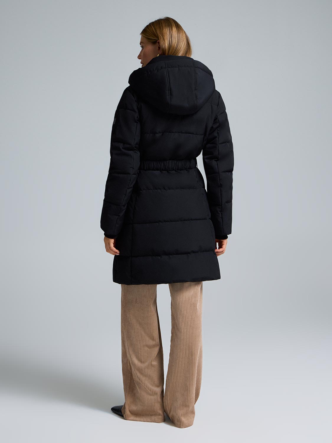 Belted Mid-Length Puffer