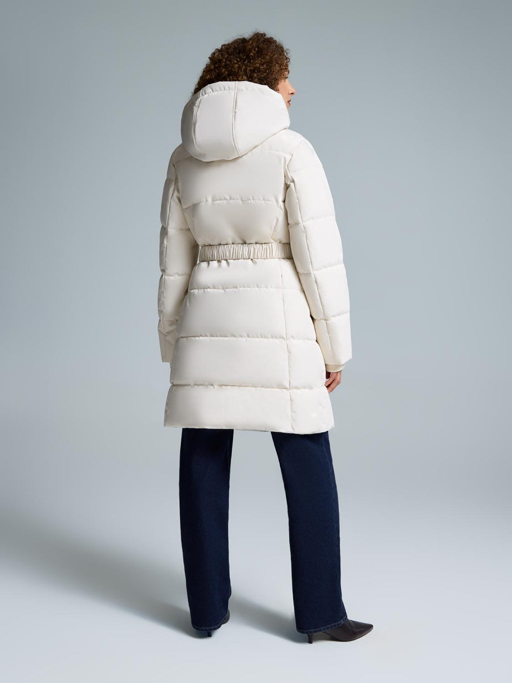 Belted Mid-Length Puffer