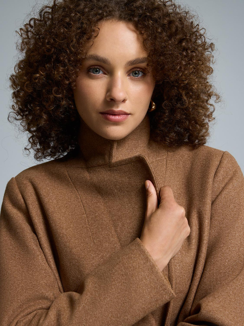 Double-Breasted Mid-Length Coat