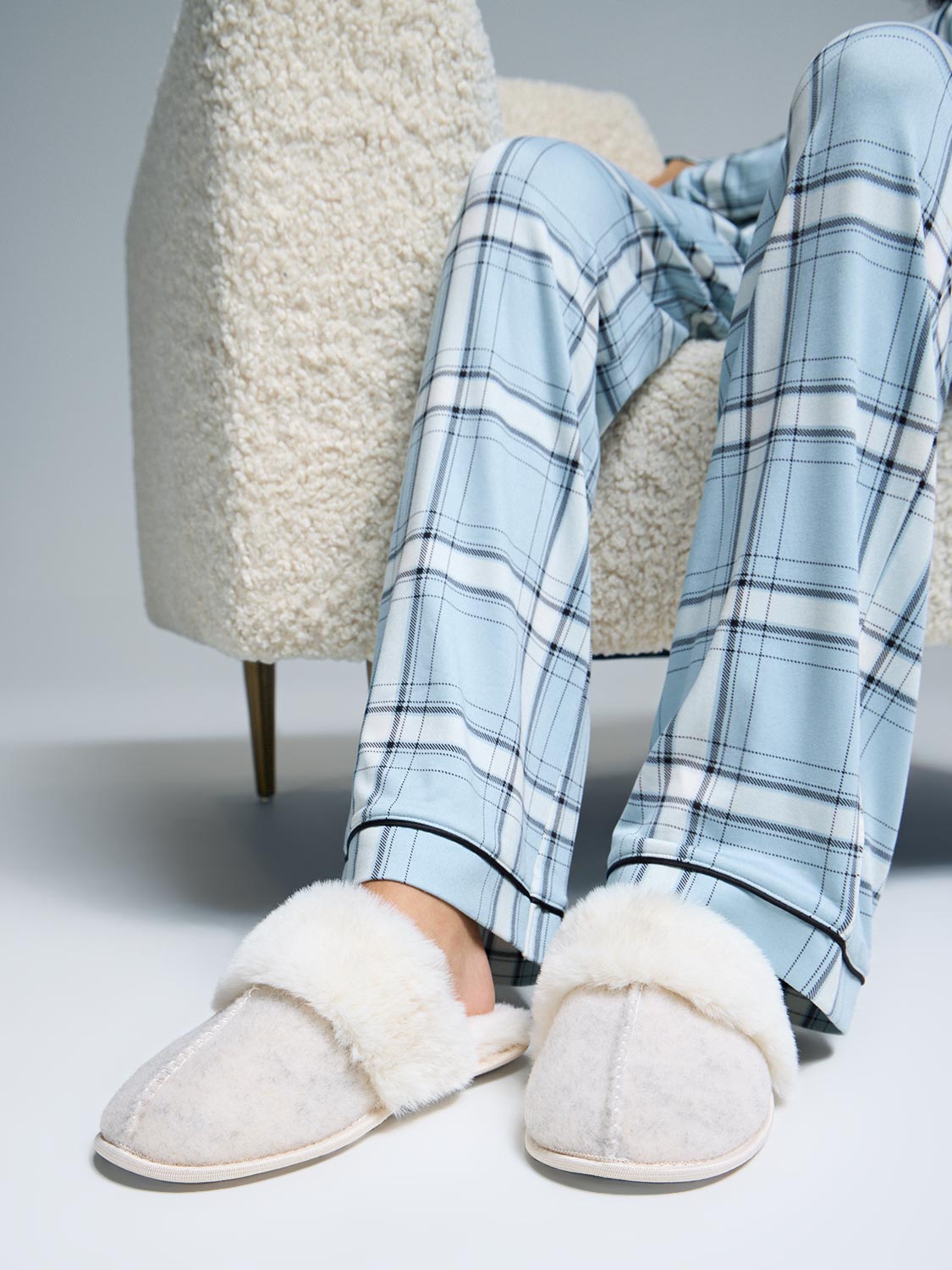 Faux Wool Slippers
