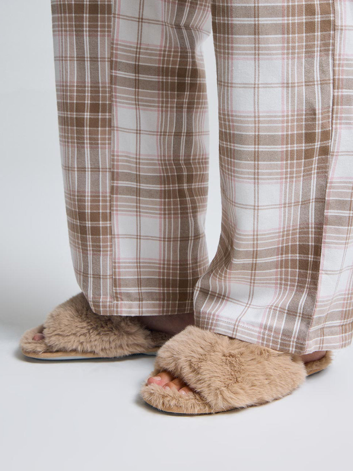 Faux Fur Slipper Slides