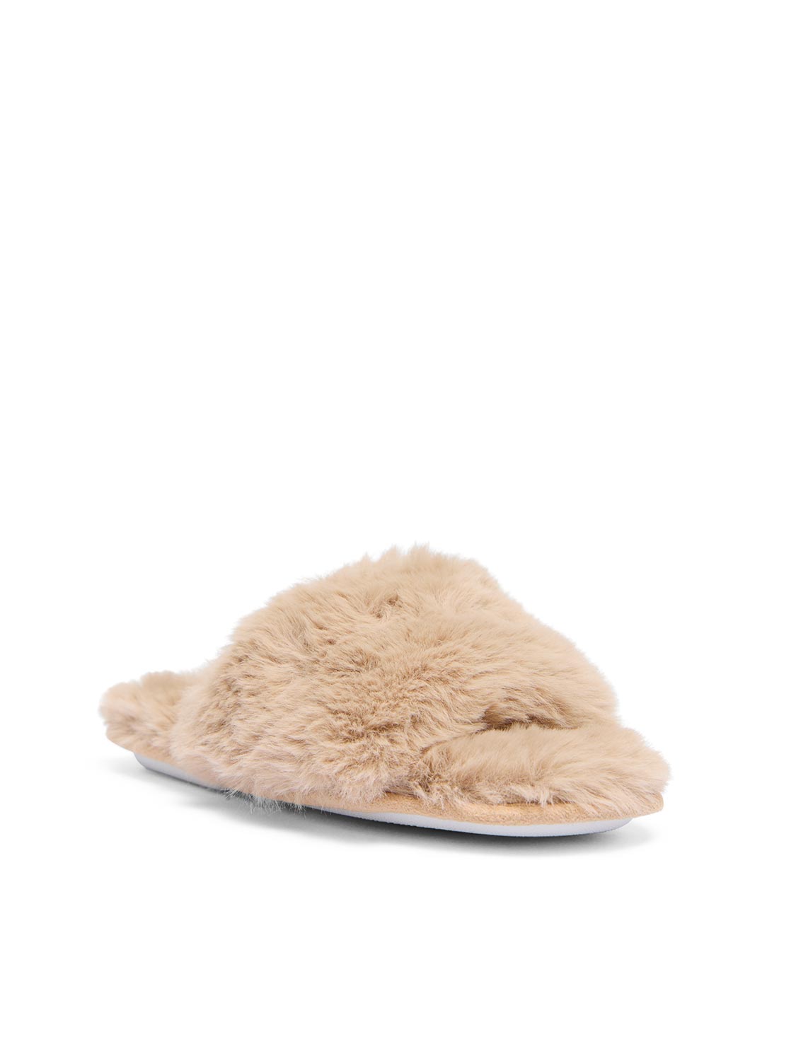 Faux Fur Slipper Slides