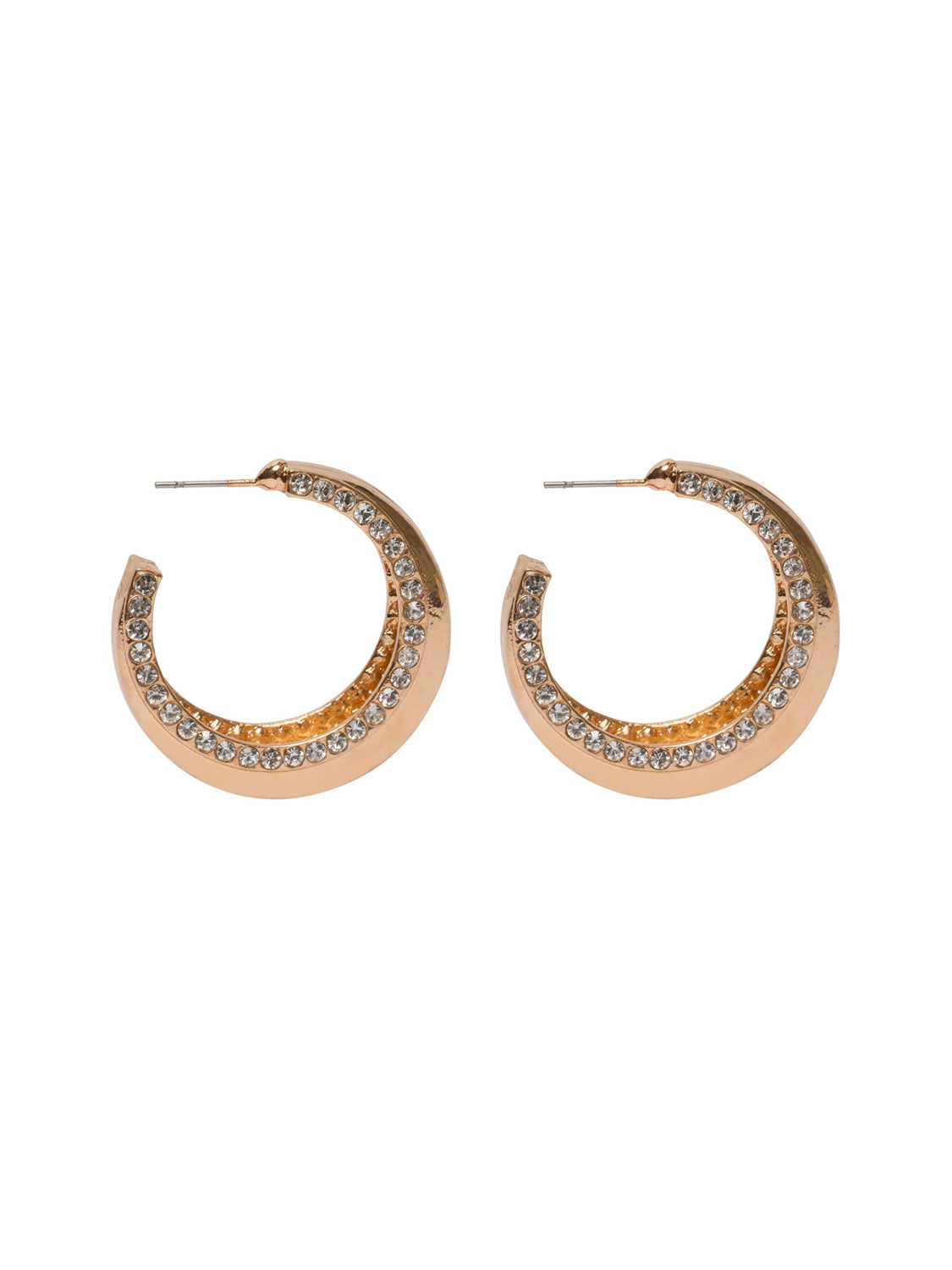 Gem Detailed Hoop Earrings