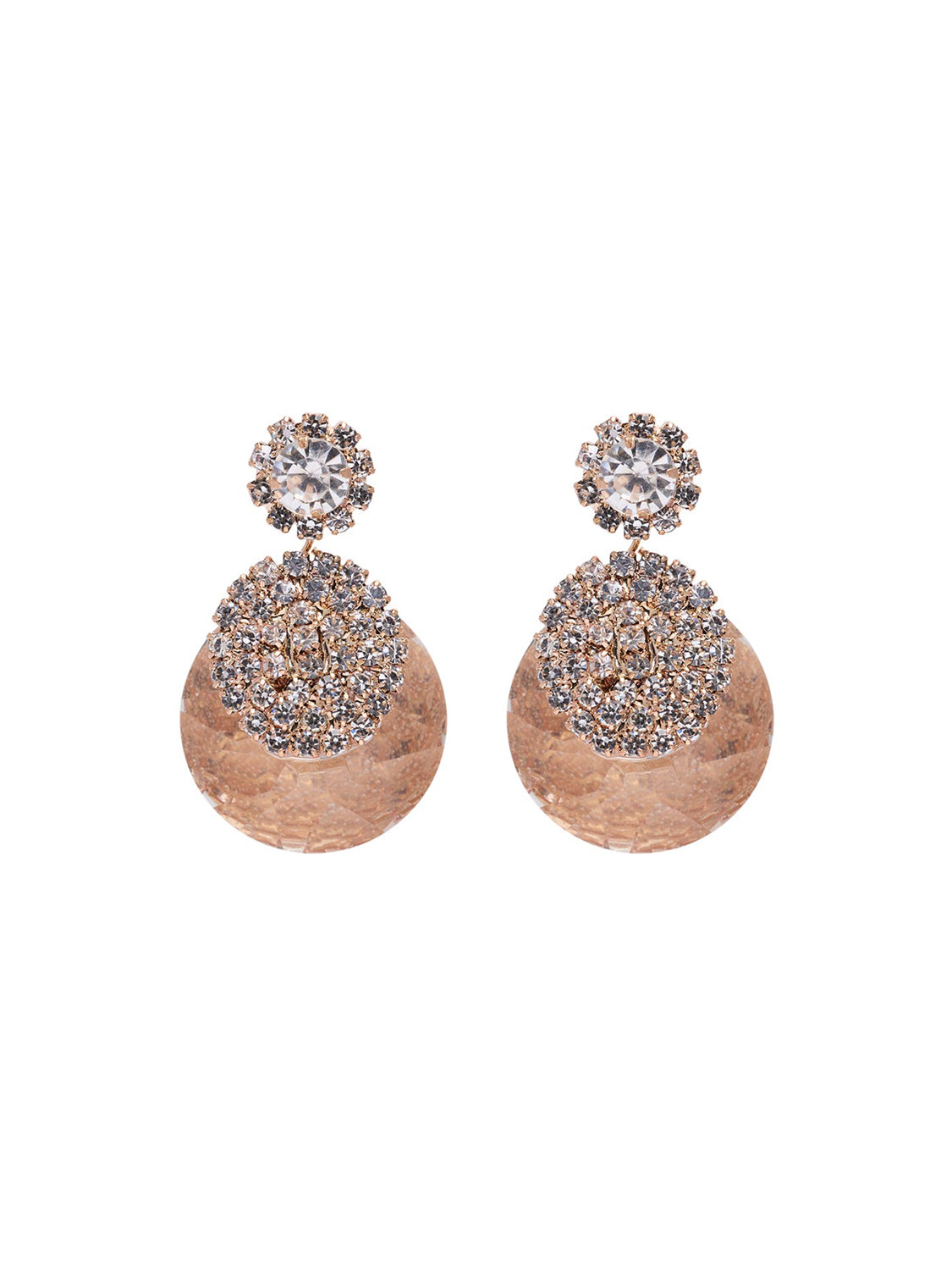 Pav? Detail Gem Earrings