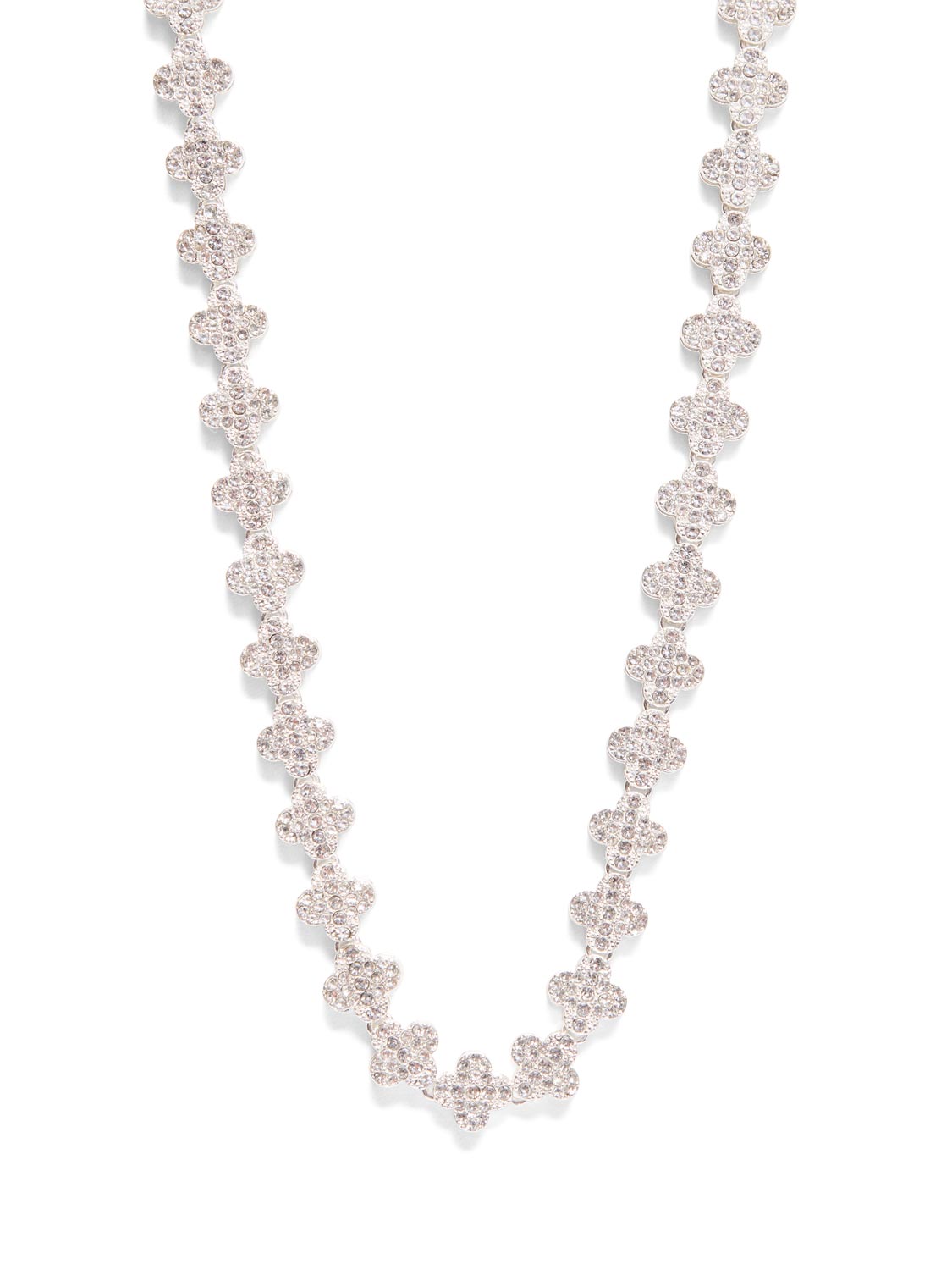 Pav? Detailed Collar Necklace