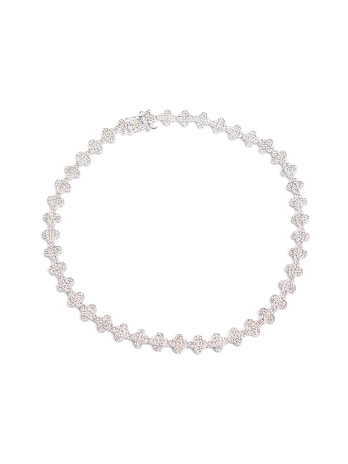 Pav? Detailed Collar Necklace