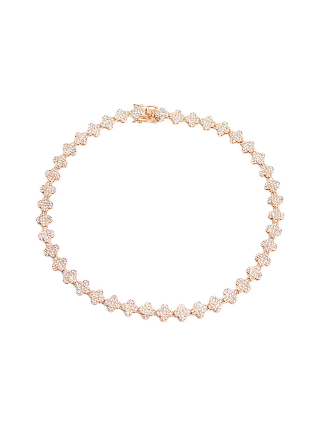 Pav? Detailed Collar Necklace