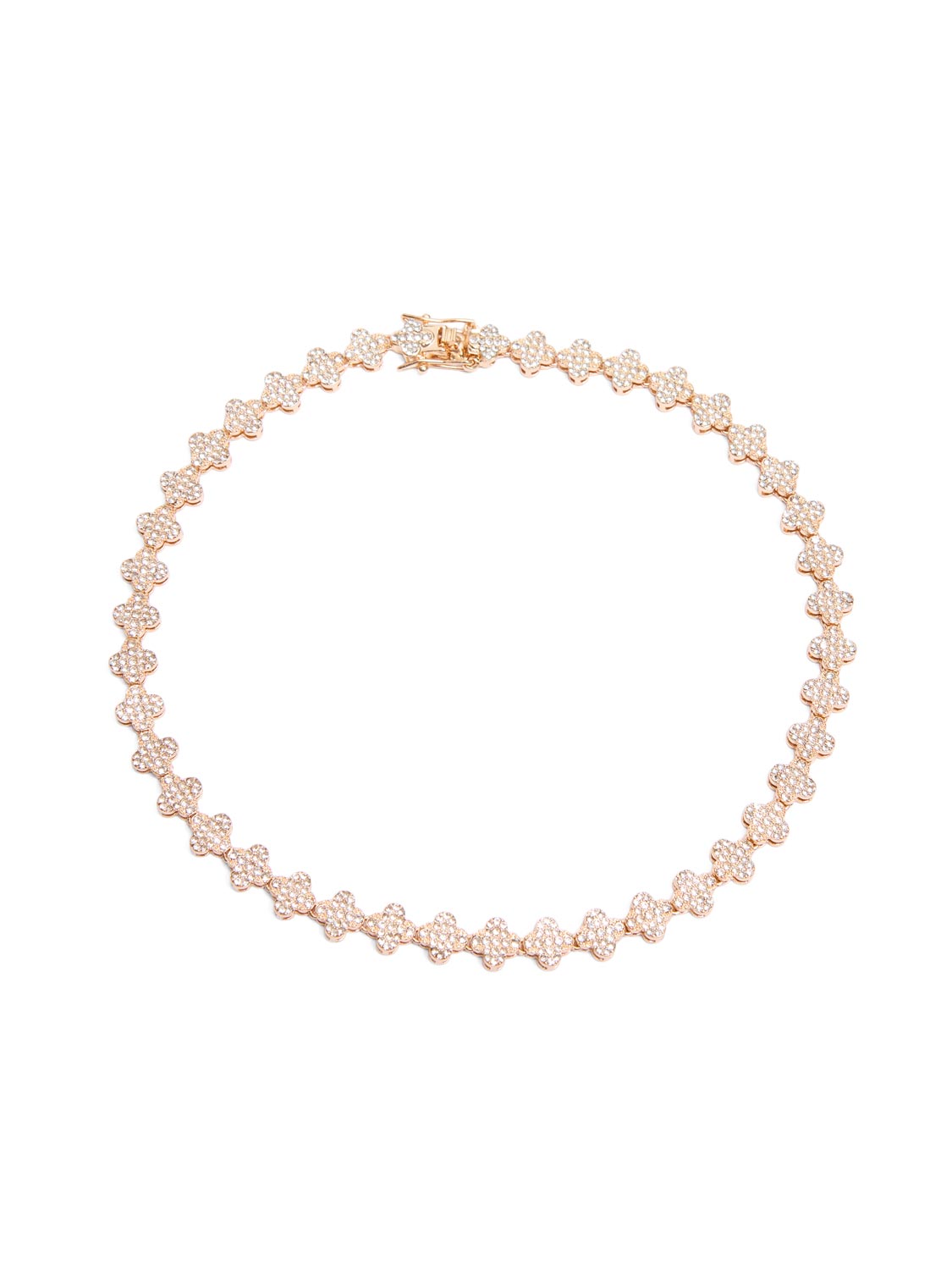 Pav? Detailed Collar Necklace