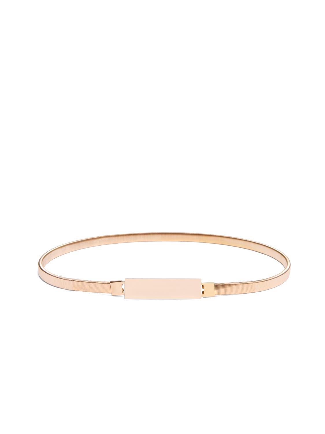 Square Buckle Stretch Metal Belt