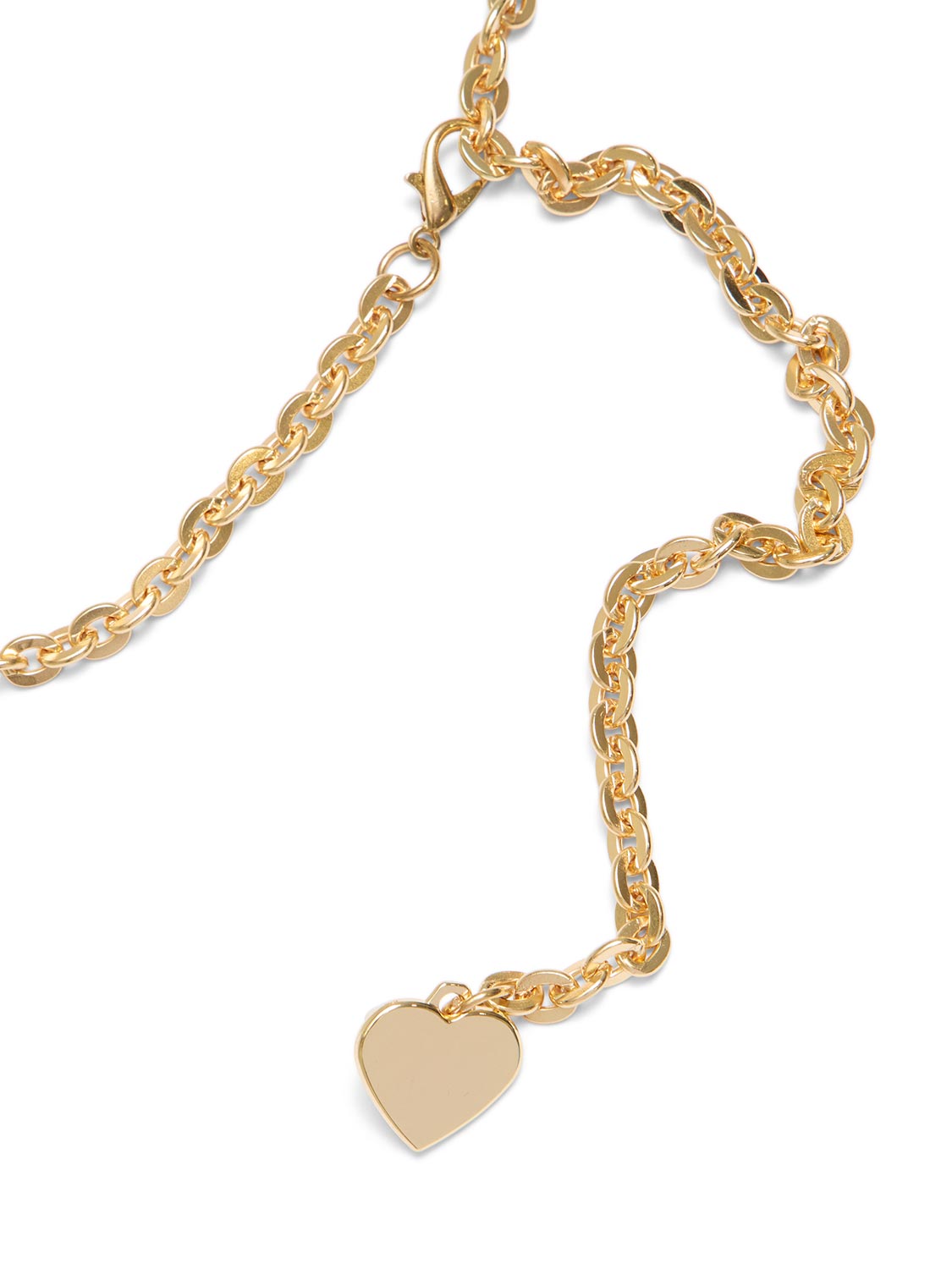 Gold Chain Belt With Heart Detail